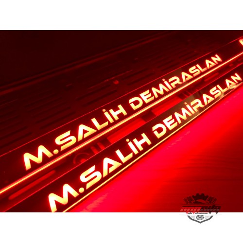 IŞIKLI PLAKALIK (LÜX METALİK GRİ ZEMİN) Videolu Ürün